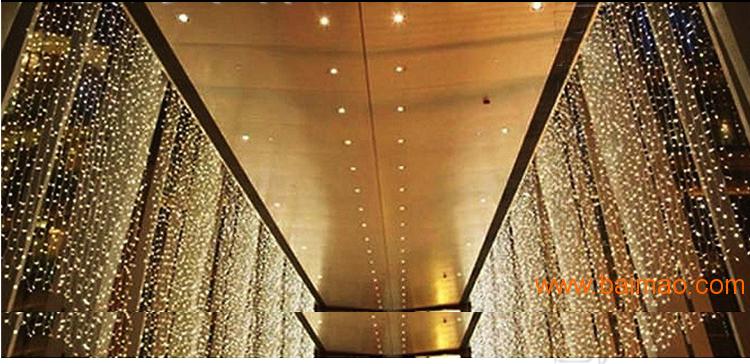 3*3米300冰条灯led窗帘灯带尾 室内装饰闪灯