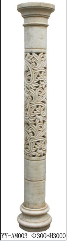 欧式罗马柱，雕塑柱，龙柱，透光柱，可来图订做