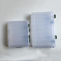 双层路亚盒27.5*18.5*4.8cm双面塑料盒