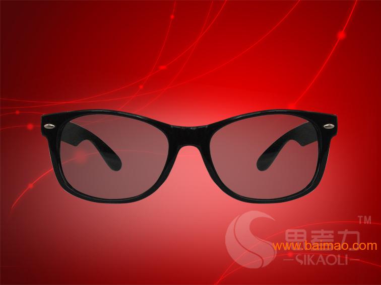 厂家批发不闪式3D眼镜 偏光3d眼镜