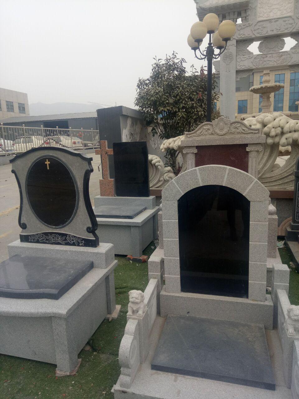 中国黑墓碑现货汉白玉墓碑加工定制公墓墓碑