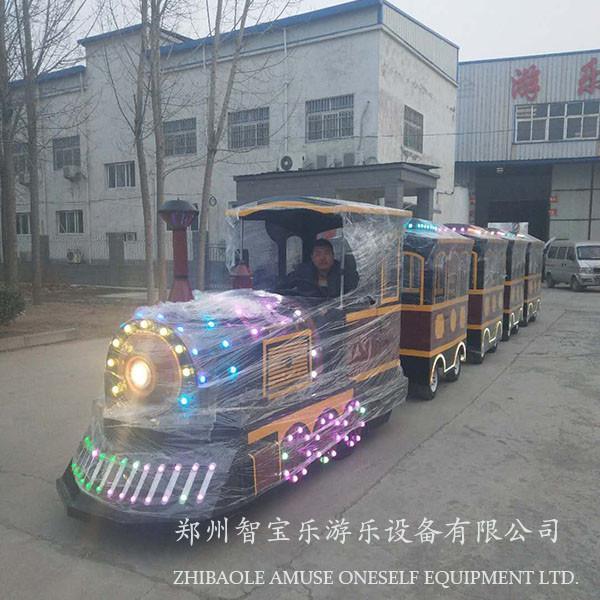 无轨火车厂家直销儿童游乐设备LED炫彩灯光无轨火车