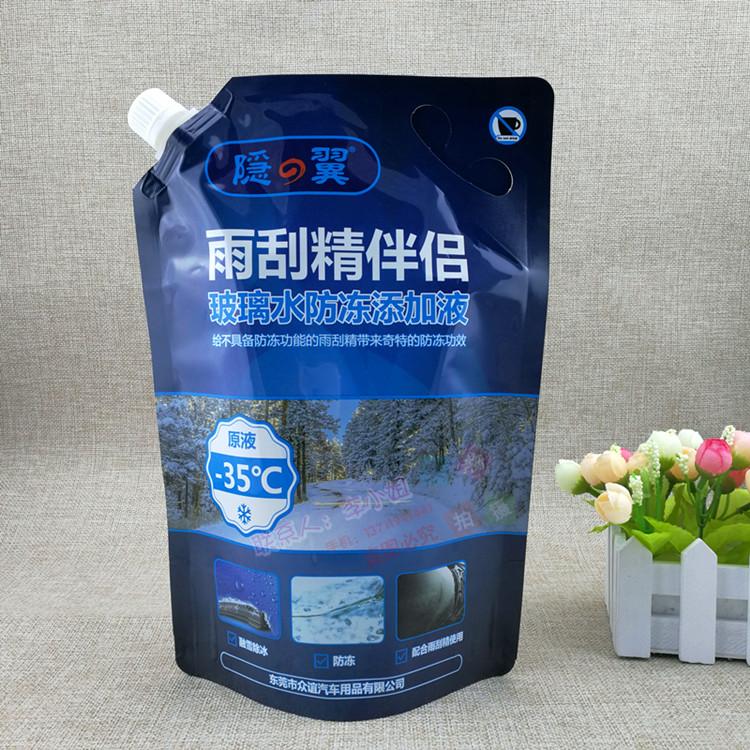 液体包装袋 东莞生产厂家 玻璃水清涤剂自立带嘴袋
