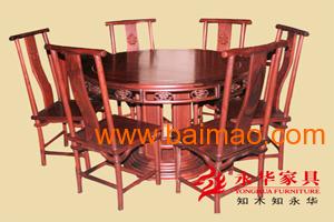经典红木餐台#中式餐厅系列餐桌&**质红木家具