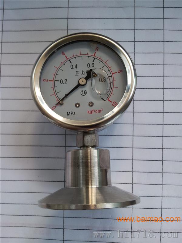 安徽威格weinstr仪表YB卫生型隔膜压力表