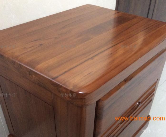 现代风格柚木床头柜**实木抽屉收纳柜 上海柚木家具