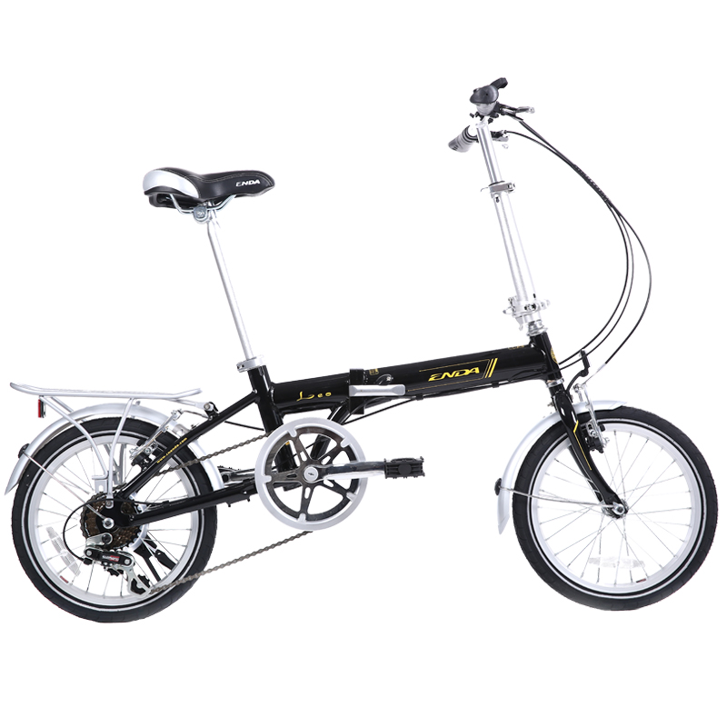 恩达折叠自行车6速16寸v刹铝合金翔云a16.b厂家/批发/供应商