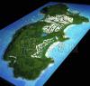 岛屿模型、地区建设规划模型、整体模型设计制