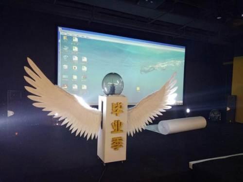 广州提供翅膀启动仪式道具制作租赁服务，泡泡跑活动设