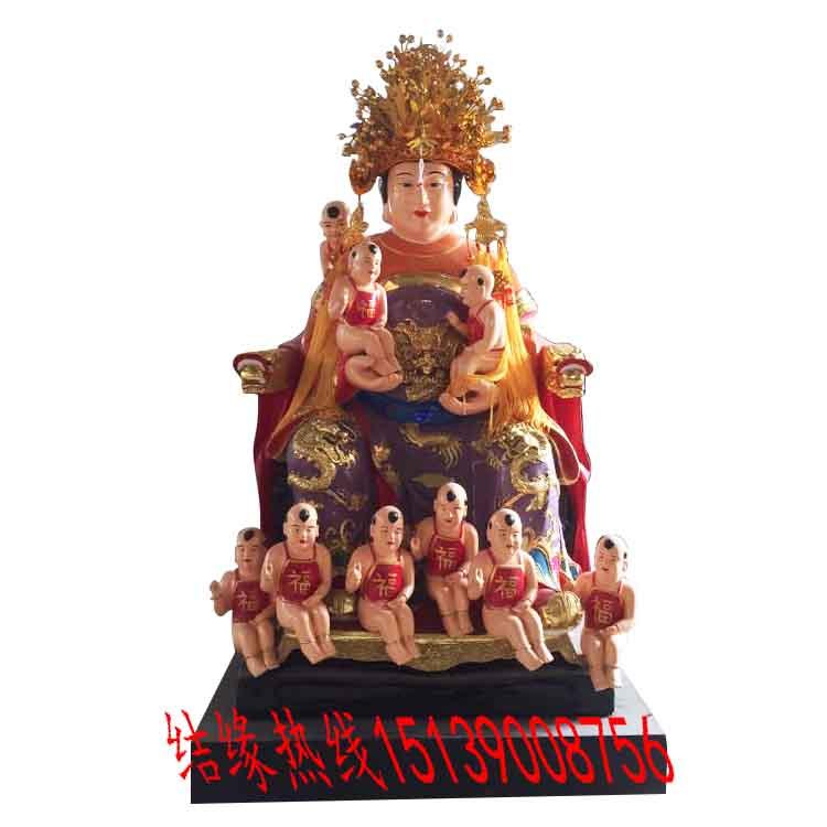 厂家订制大小型寺庙神佛像 女娲娘娘 九龙圣母