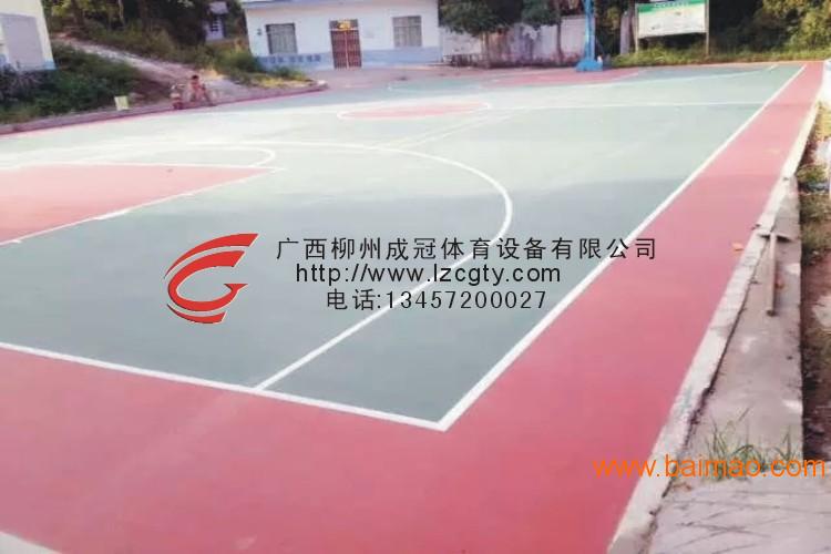 柳州塑胶硅PU球场,塑胶跑道,场馆地坪漆工程