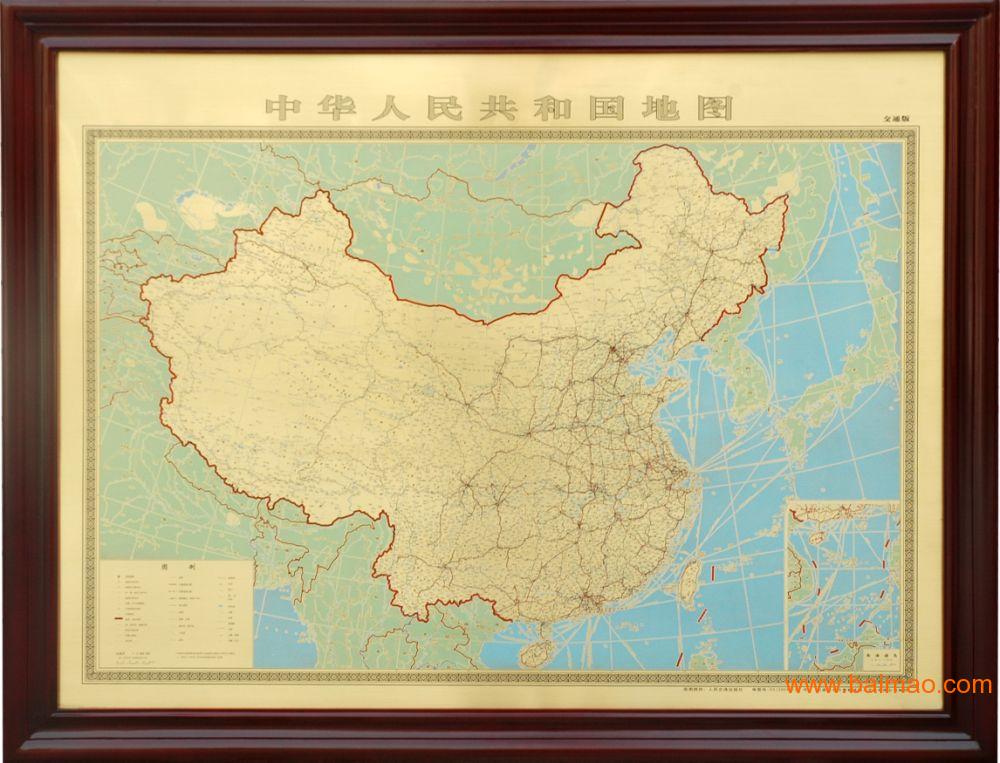三奇帝铜版画中国地图F463