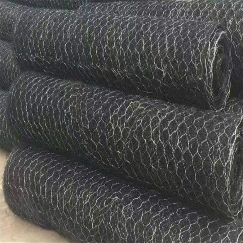 广东垚来丝网边坡防护黑色500g聚合物加筋麦克垫