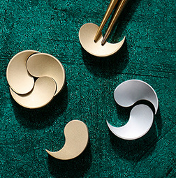 沙朵 创意日式筷架筷托304不锈钢筷子托纯铜筷子架