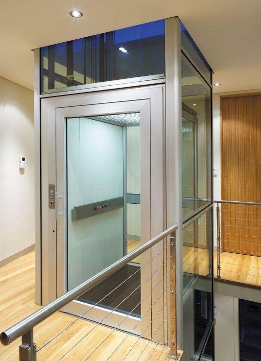 三菱观光的电梯,无机房电梯定制安装