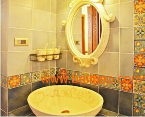地中海拼花地砖客厅卫生间防滑厕所瓷砖
