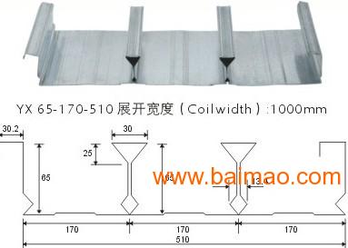 安徽合肥闭口钢承板，BD65-510型闭口钢承板