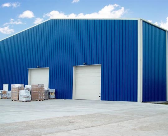 蓝色钢结构仓库厂家/批发/供应商