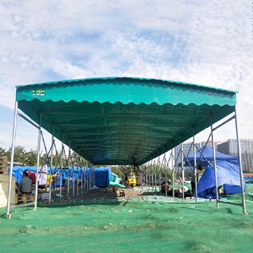 定制推拉棚夜市伸缩式雨棚可移动大型折叠户外帐篷