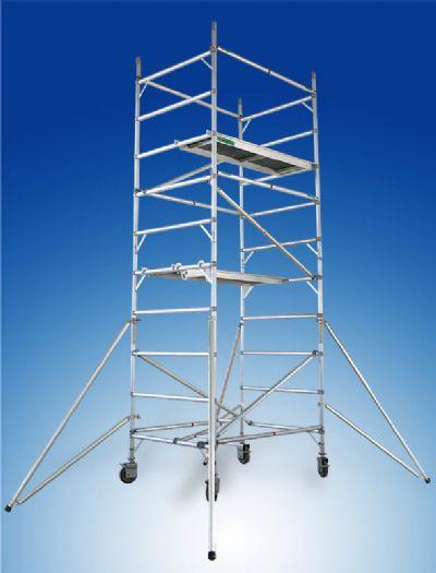 铝合金脚手架移动登高梯平台带轮斜撑室内爬移动式铝质