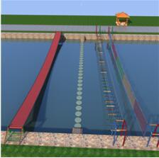 顶峰户外拓展设备-攀岩墙、网红桥、水上拓展设备