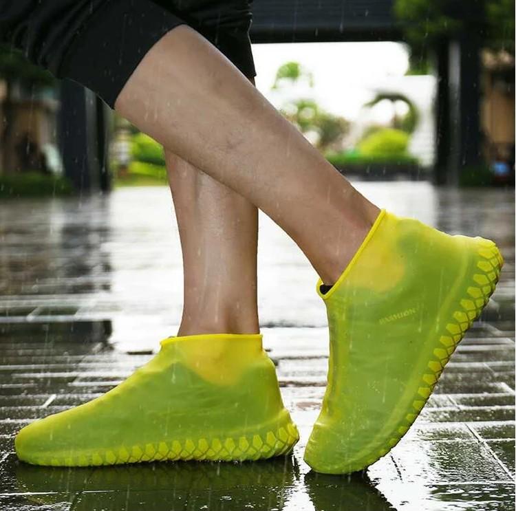 疫情防护鞋套食品级硅胶鞋套可清洗防**防水防雨雨鞋厂
