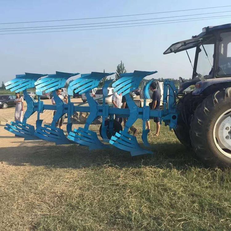 北京耕地液压翻转犁4铧大马力拖拉机悬挂镜面犁