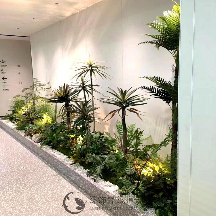 室内仿真植物墙假植物墙定制时尚简约设计元素款式新颖