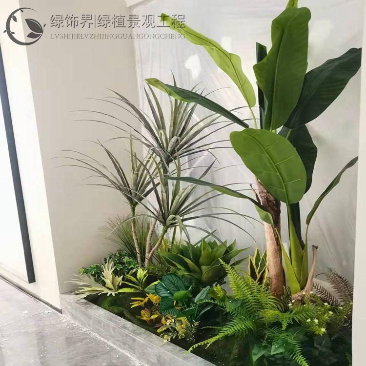 仿真植物墙假植物墙植物墙设计制作款式新颖美观效果佳