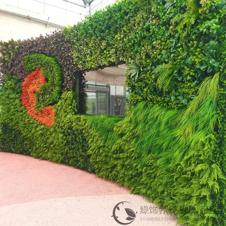仿真植物墙假植物墙植物墙设计制作款式新颖美观效果佳