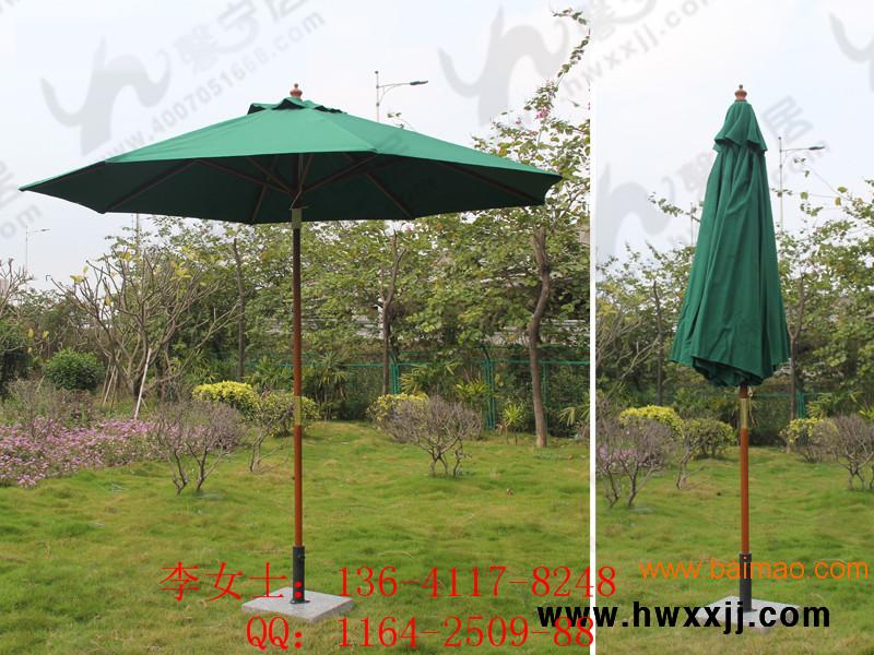 豪华木伞，江西庭院遮阳伞，中柱伞