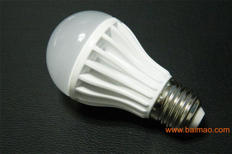 复合陶塑散热LED球泡灯 E27家用led照明节能