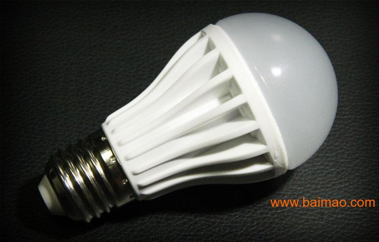 复合陶塑散热LED球泡灯 E27家用led照明节能