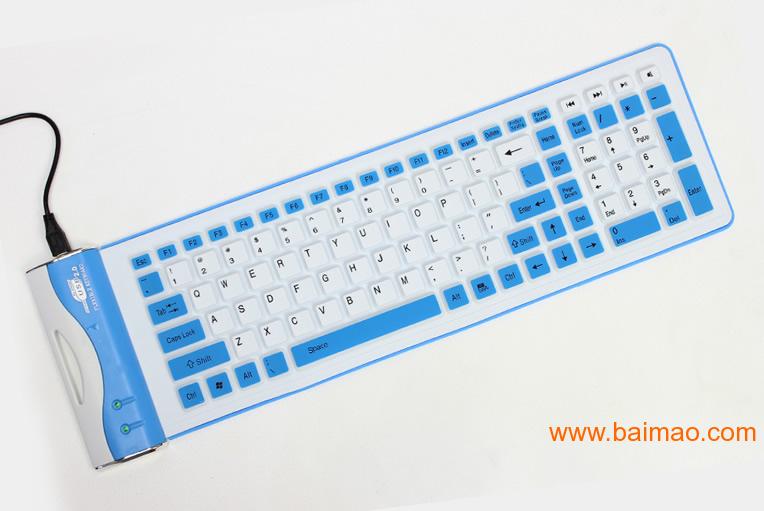 金弘美JHM-107B有线键盘硅胶键盘防水键盘