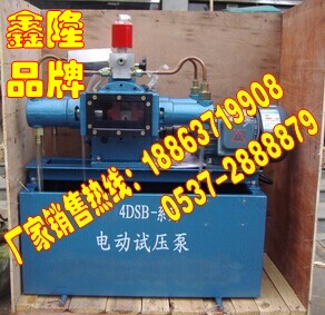 打压机生产的厂家 山东鑫隆4DSB电动试压泵