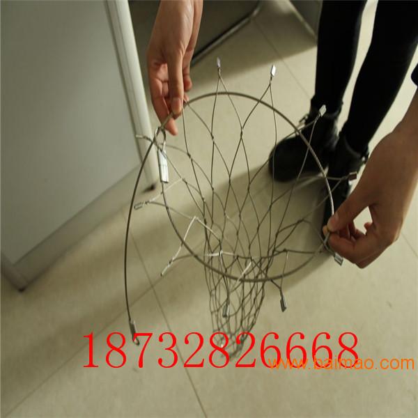 防护钢丝绳网 带金属扣钢丝绳网 被动防护网