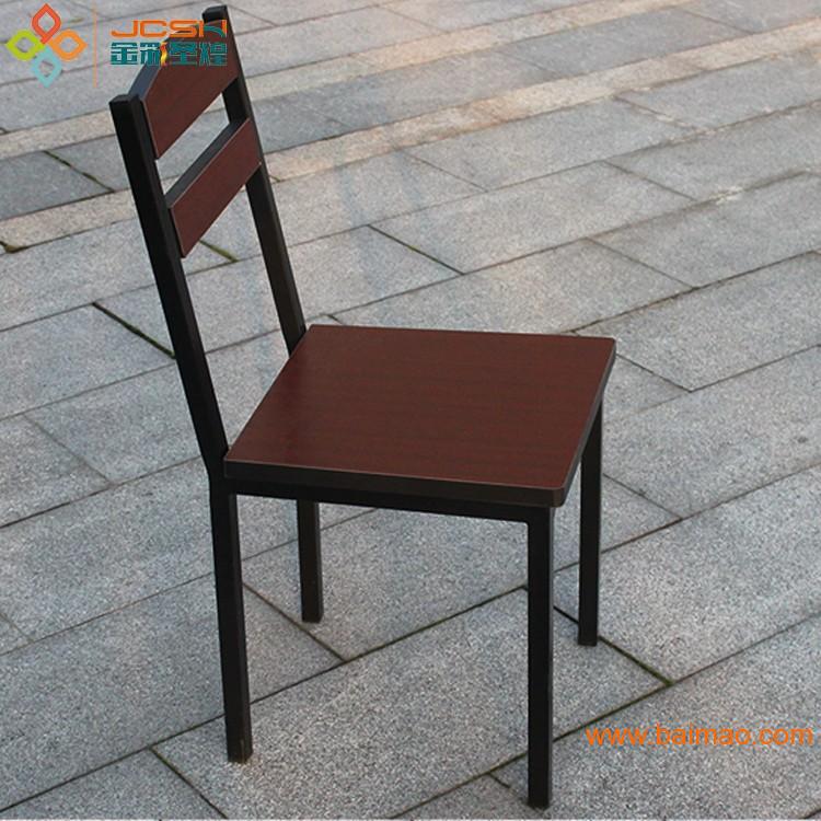 新品** 餐桌椅时尚餐椅钢木多色椅子客厅餐厅椅宜家