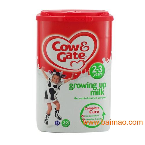 英国牛栏COW＆GATE奶粉从英国到国内空运快递
