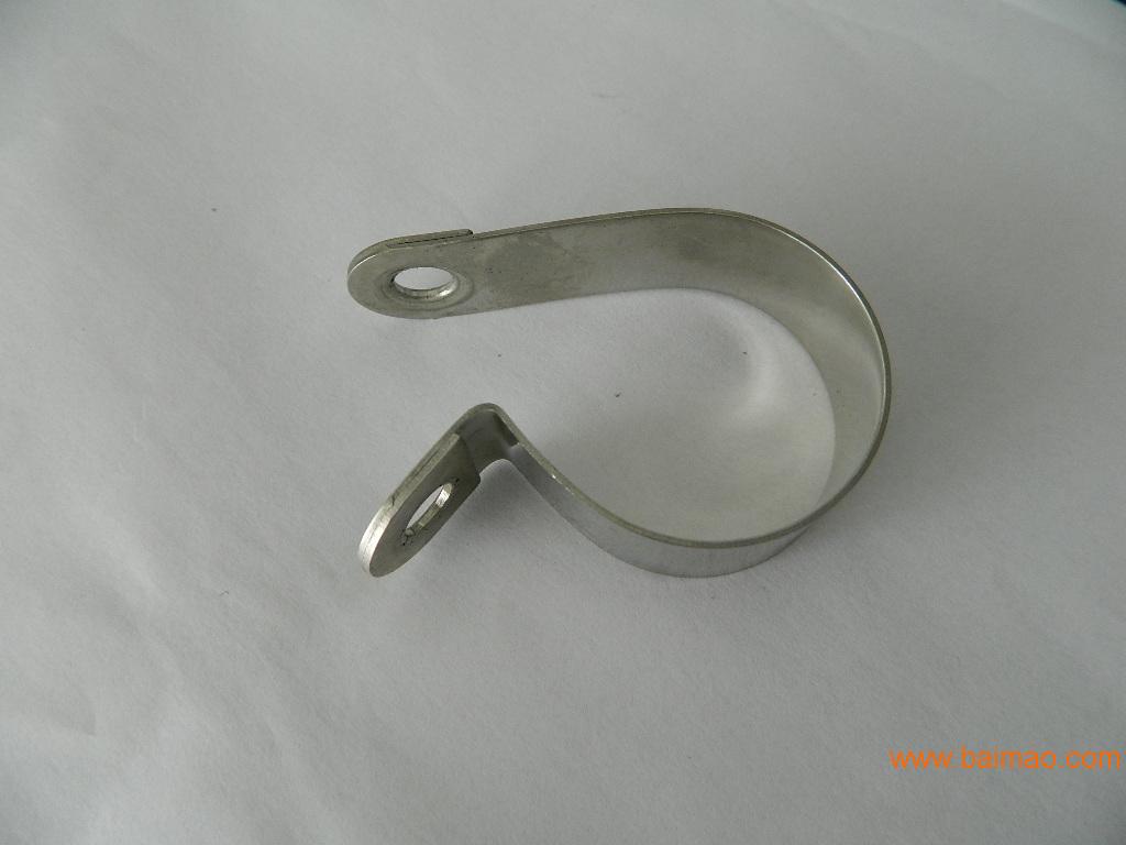 带胶条喉箍，R型固定式管卡，双层铁镀锌线夹