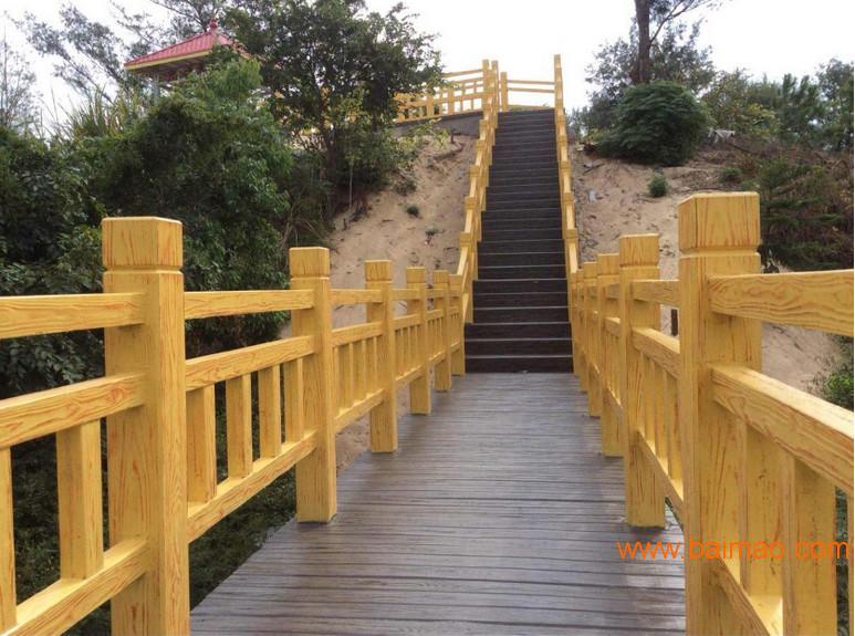 热门仿木树桩石当选弘腾景观——推荐仿木栅栏