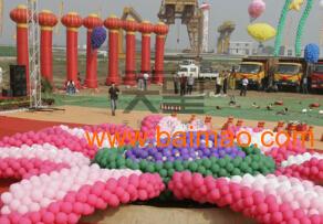 供应广州活动空飘气球 气球拱门 气球双龙拱门出租