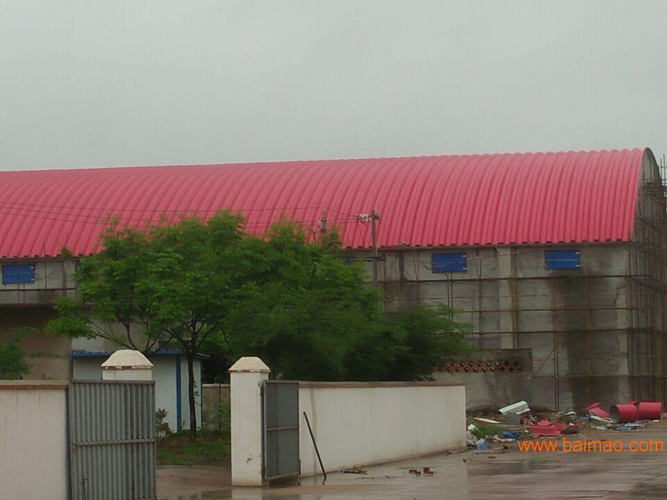 北京昌平地区 拱形屋顶 无梁金属波纹屋面制造