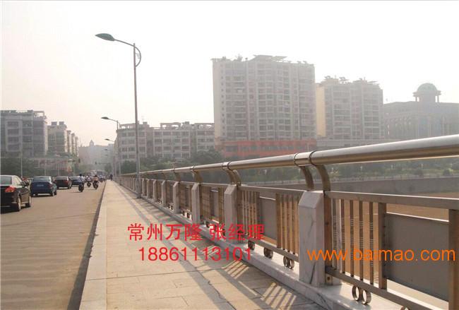 桥梁亚光不锈钢护栏 城市桥梁防撞护栏，天津桥梁护栏