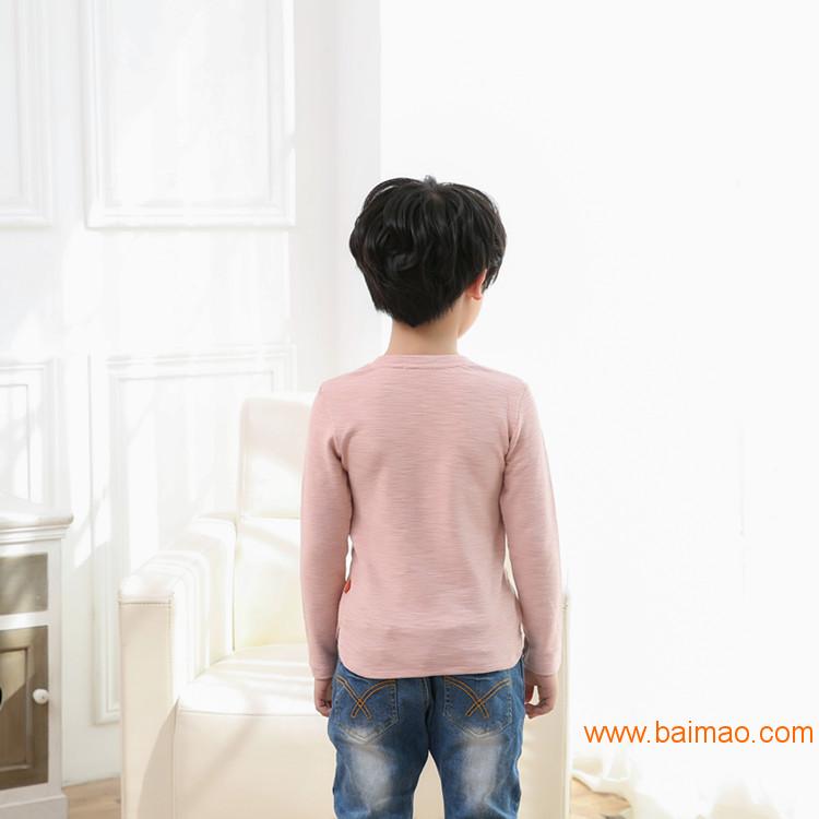 韩版中大童长袖T恤儿童上衣学生打底衫