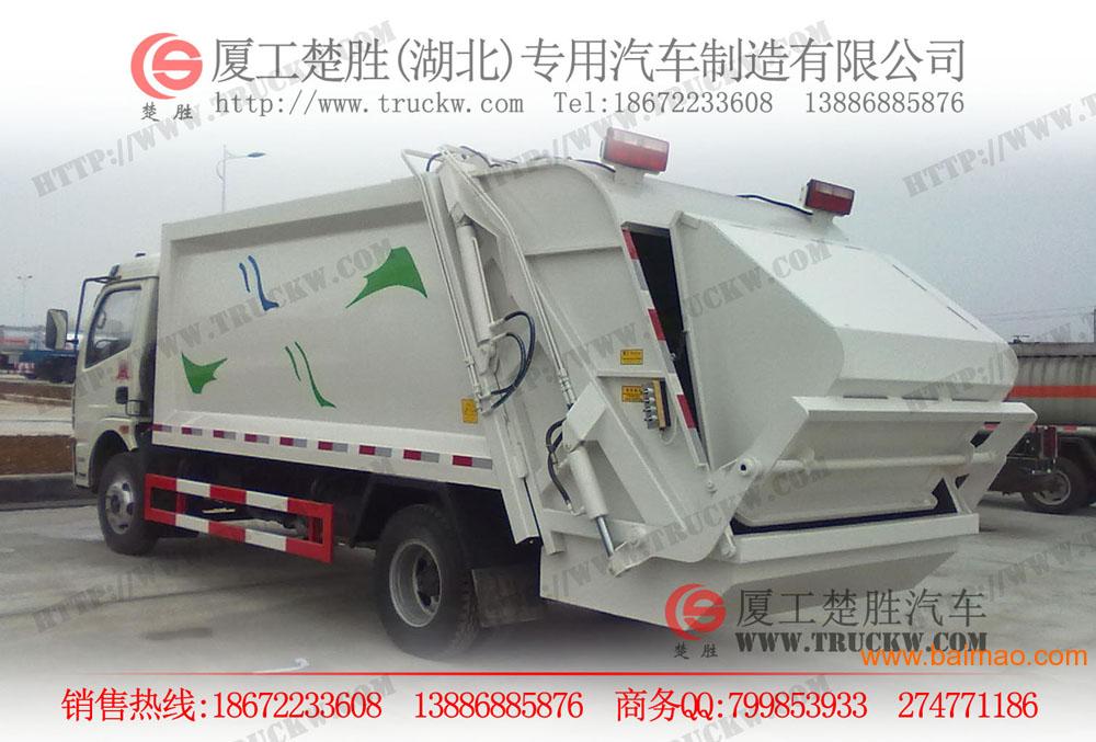 东风多利卡8吨压缩式垃圾车|东风压缩式垃圾车价格