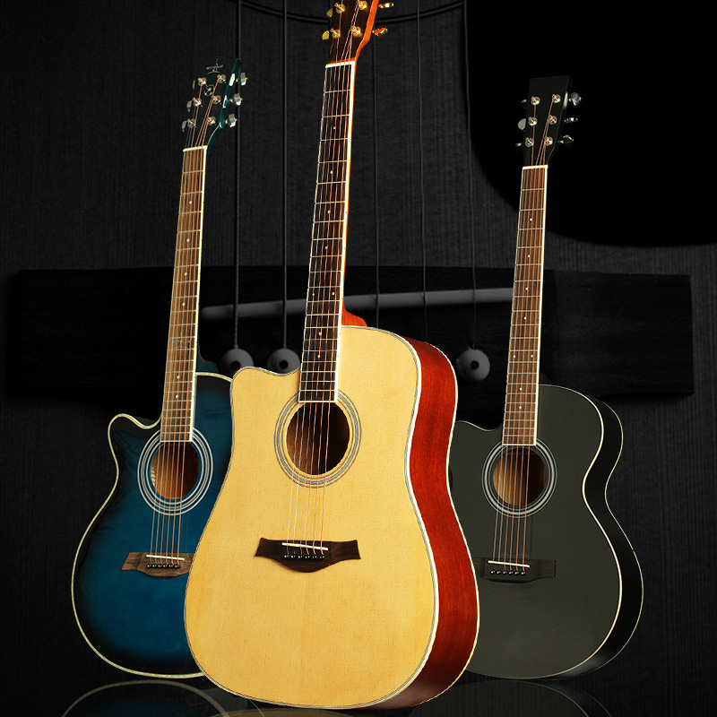 41寸木吉他批发定制生产厂商古典单板民谣吉他38寸