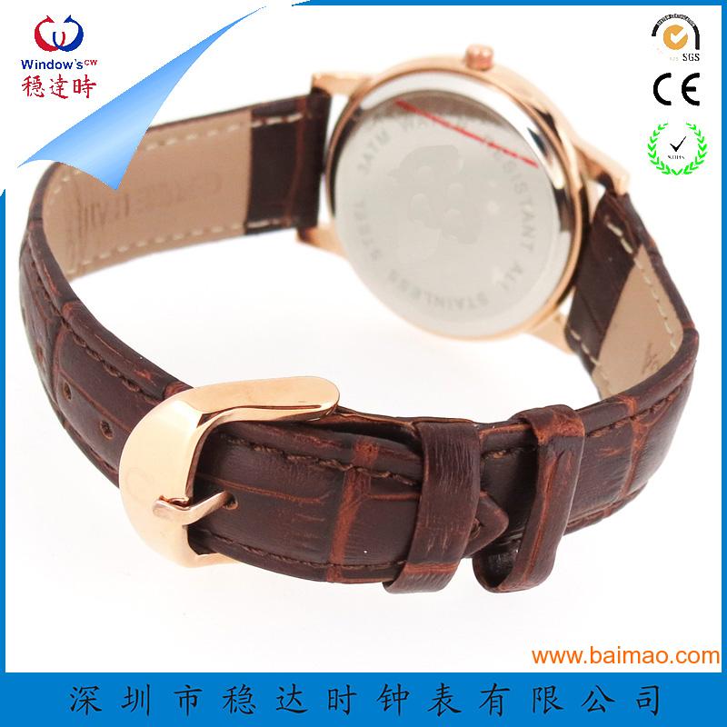 深圳手表厂家 生产不锈钢男士商务手表 进口机芯