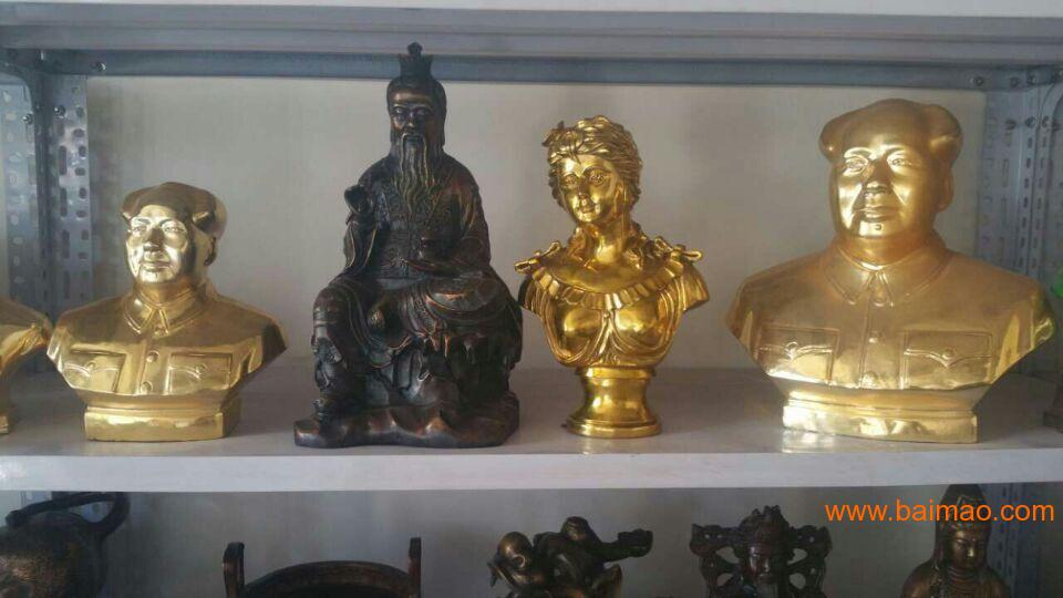 地藏**铜雕，铜艺品，金属工艺品，观音菩萨铜雕，鹿头
