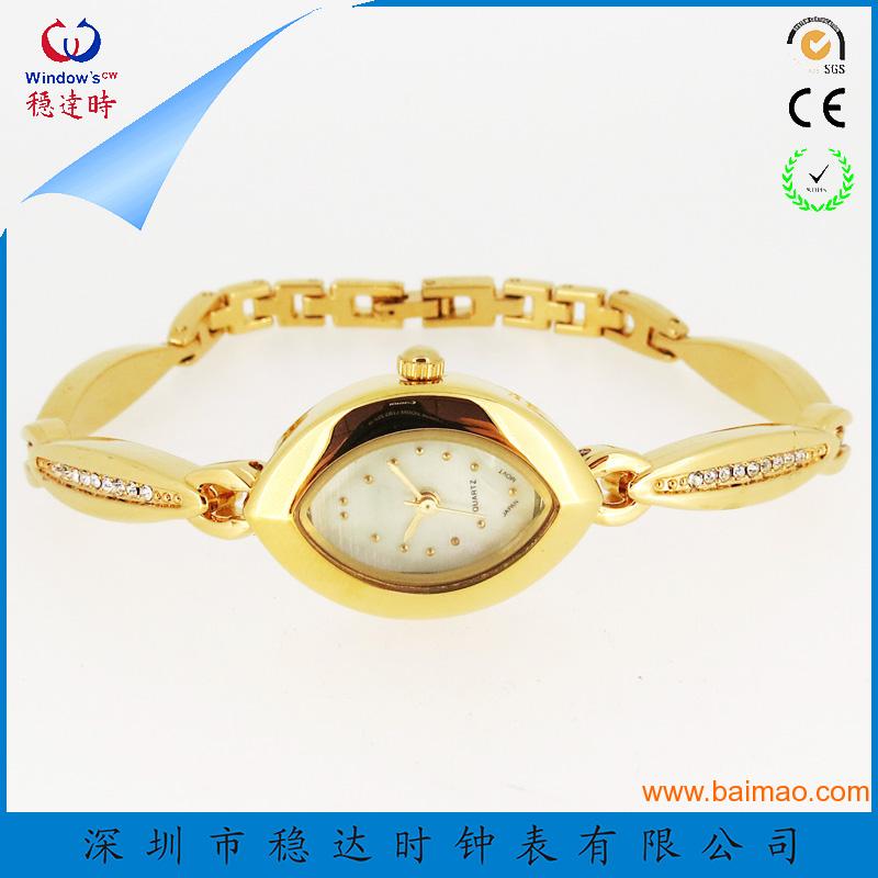 深圳手表工厂供应时尚女士手链表，手表定制厂家