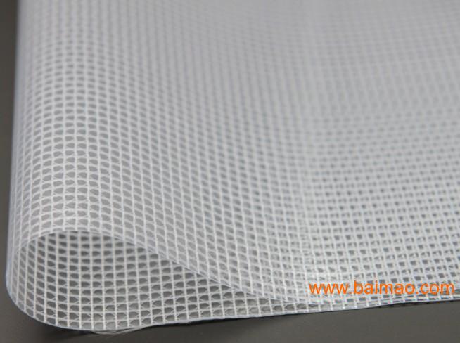 现货供应PVC透明夹网布